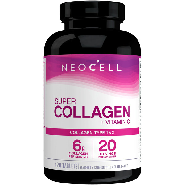 NeoCell Grassfed Tablets 6000 mg Collagen Peptides +Vitamin C Same