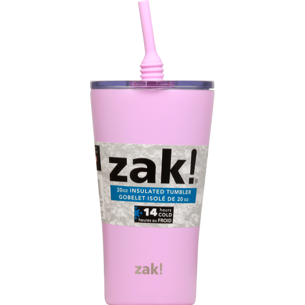Zak! Tumbler, Insulated, Pink, 20 Ounce Same-Day Delivery or