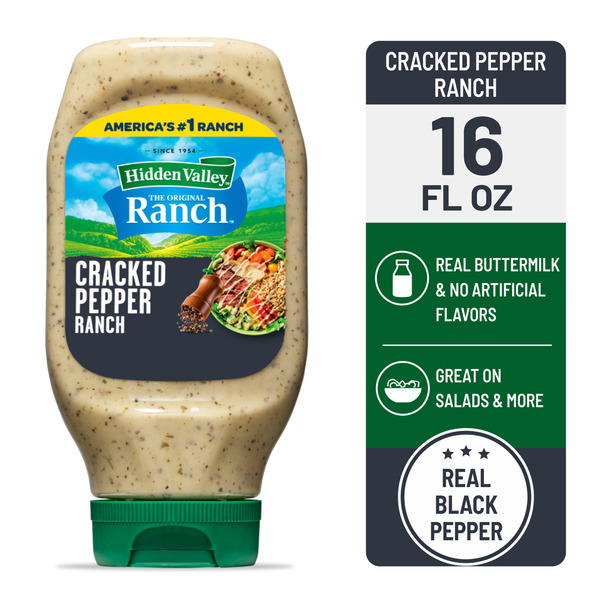 green pepper ranch dressing Hidden Valley Cracked Condiment and Dressing, Easy Squeeze Bottle Same-Day Delivery or Pickup Cracked pepper