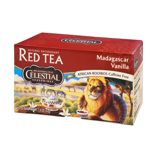 Celestial Seasonings Rooibos Herbal Red Tea, Madagascar Vanilla from