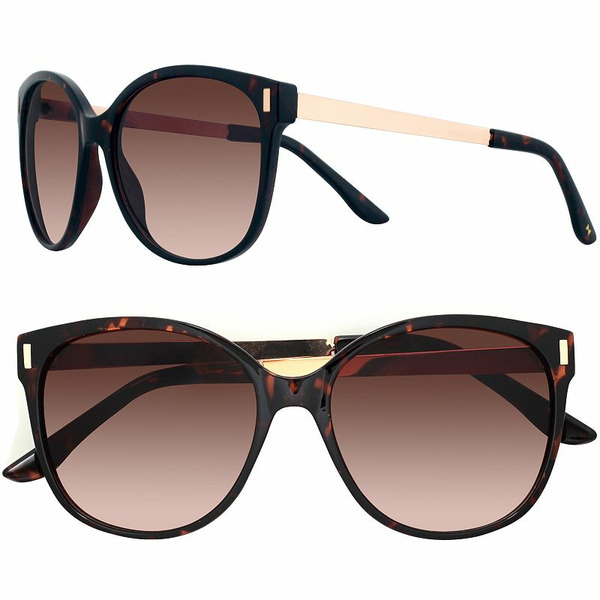 LC Lauren Conrad Mallard Modified Cat-Eye Gradient Sunglasses - Tortoise