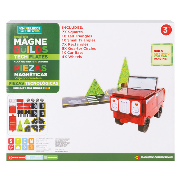 The Knowledge Factory Road Trip Themed Magnetic Tiles Same-Day