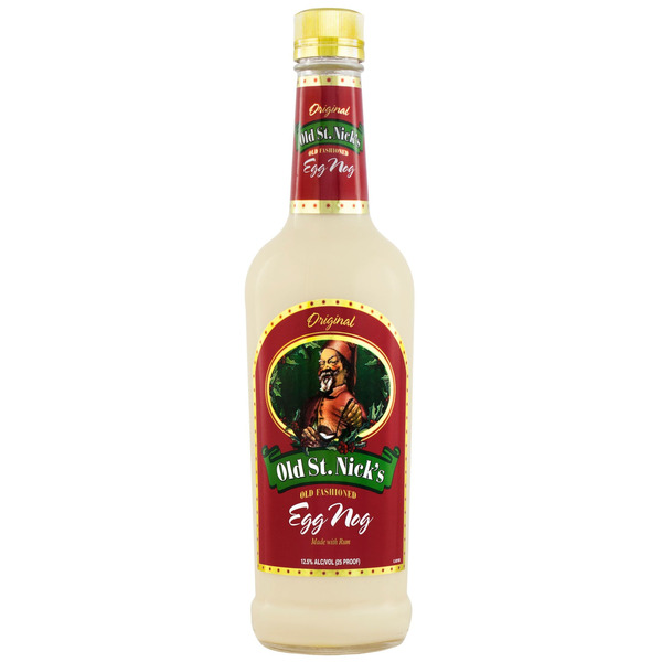 St Nick s Old Fashioned Egg Nog, 750ml, 25 Proof (12.5% ABV) Same