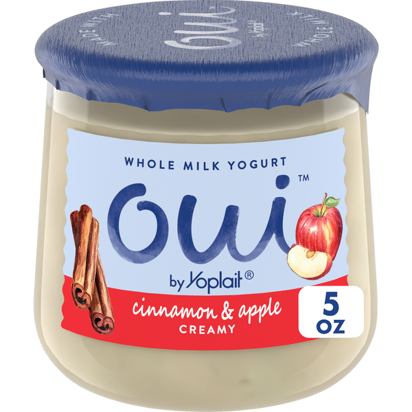 Yoplait Oui Cinnamon & Apple Whole Milk Yogurt Same-Day Delivery