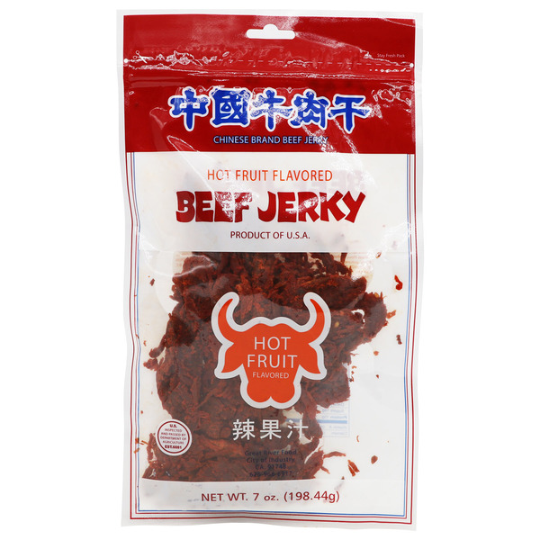 Chinese Brand Beef Jerky Hot Fruit Flavored Beef Jerky