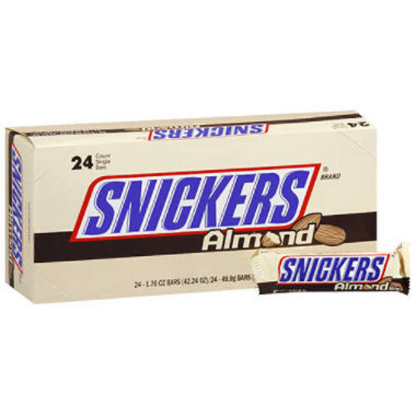 Snickers - Almond Candy Bar - 24ct
