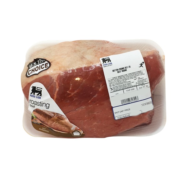 Food Lion USDA Choice Beef Bottom Round Roast (per lb) Instacart