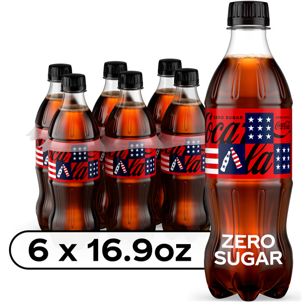 Coca Cola Zero Sugar Soda Bottles
