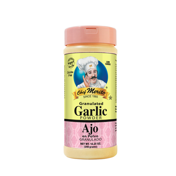 Chef Merito Garlic Powder,  Ajo en Polvo Granulado