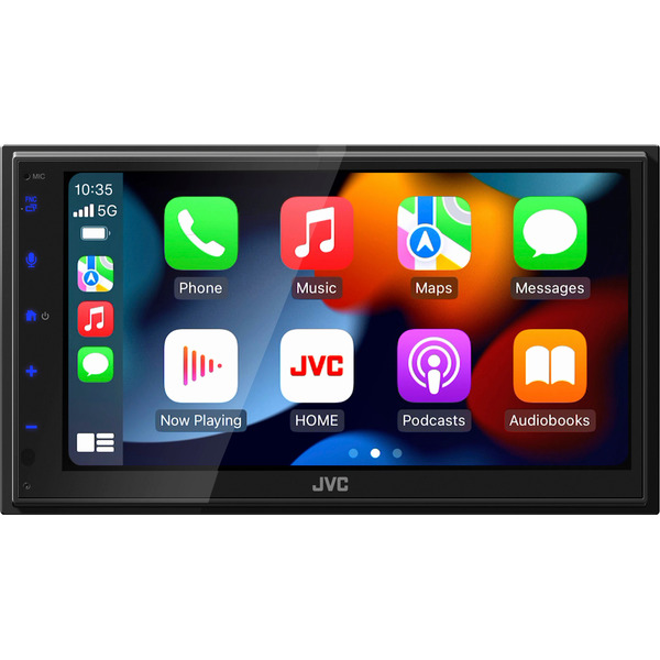 JVC Android Auto & Apple CarPlay Bluetooth Digital Media (DM) Receiver With Rear Camera Input - Black