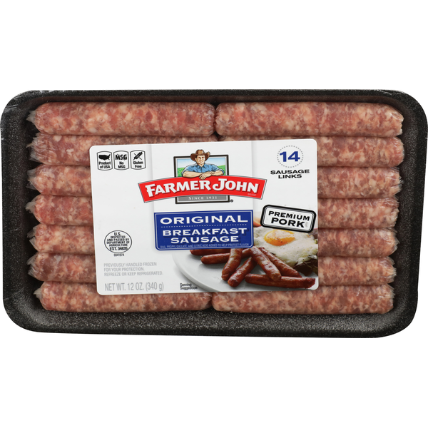 Farmer John Sausage Links, Breakfast, Original (14 each) Instacart