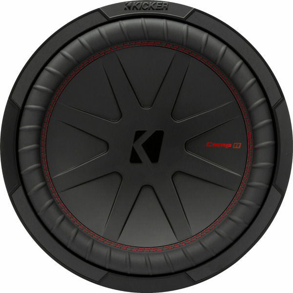 Kicker CompR 12" Dual-Voice-Coil 2-Ohm Subwoofer - Black