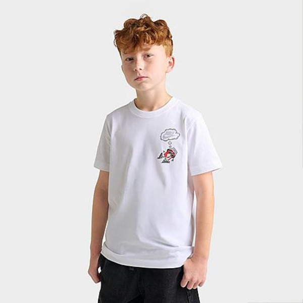 Nike Big Kids' Sportswear Boxy Thoughts T-Shirt, L - White