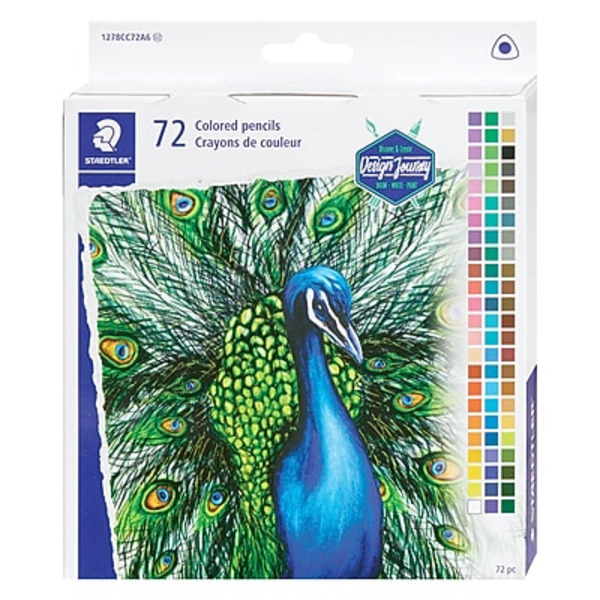 STAEDTLER 1270 C72A6 Assorted Colors Triangular Colored Pencils