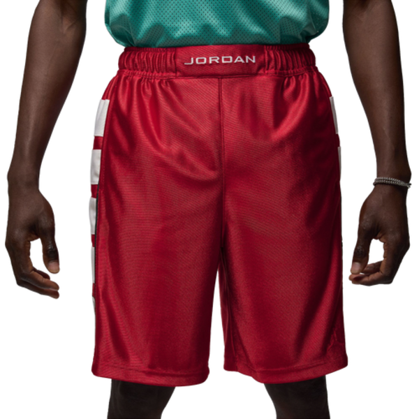 Jordan Men's Brooklyn Cat Scratch Shorts, L - Gym Red/White