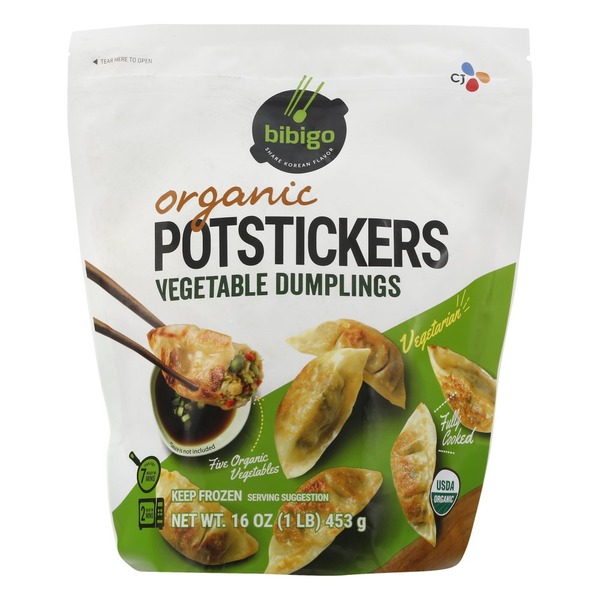 Bibigo Vegetable Dumplings, Organic, Potstickers (16 oz) Instacart