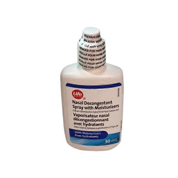 Life Brand Decongestant Nasal Spray With Moisturizer (30 ml) Instacart