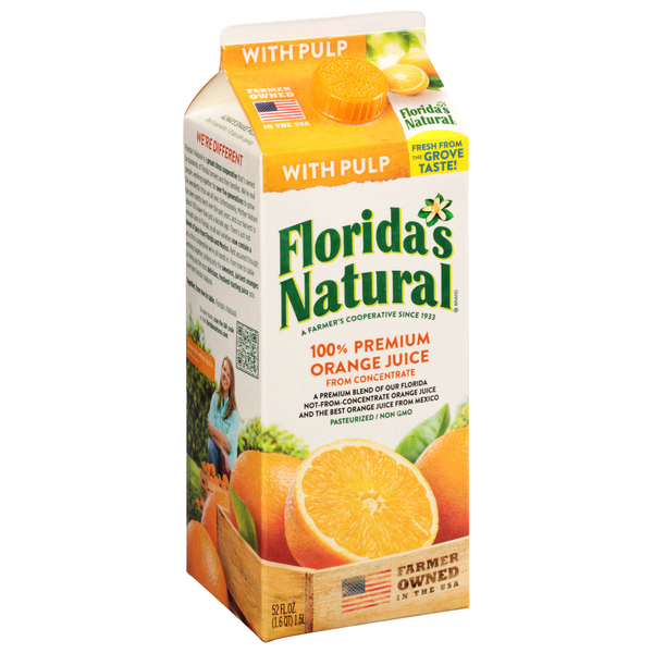 Florida's Natural Orange Juice, 100% Premium, with Pulp Same-Day