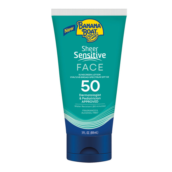 Banana Boat Face Sunscreen Lotion Spf 50, Travel Size