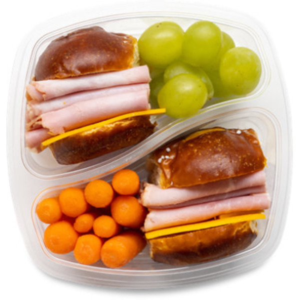 ReadyMeals Ham & Cheese Pretzel Slider with Carrots
