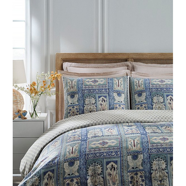 Southern Living Design House Gianna Print Reversible Duvet Cover Mini Set