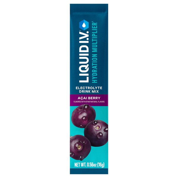 Liquid I.V. Hydration Multiplier Electrolyte Drink Mix, Acai Berry