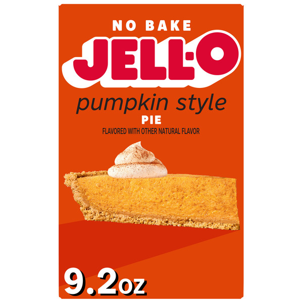 Jell-O No Bake Pumpkin Style Pie Dessert Mix Same-Day Delivery or