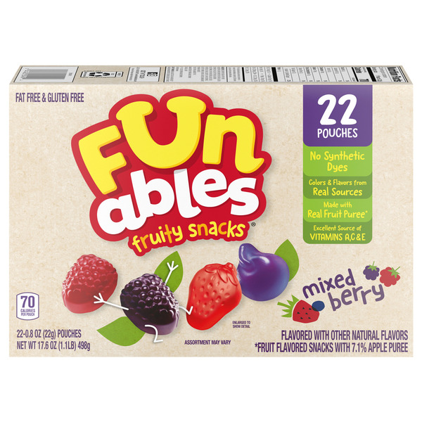 Funables Fruity Snacks Mixed Berry Flavored Snacks Same-Day Delivery or ...