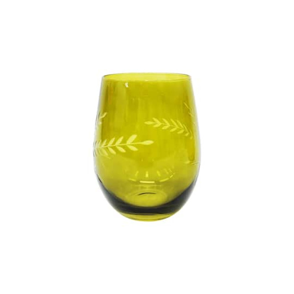 Ashland Etched Drinking Glass