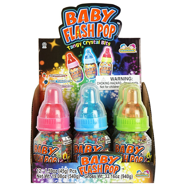 Baby Flash Pop Bottle Candy - 12ct