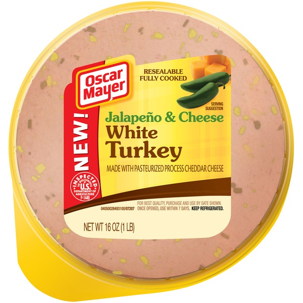 Oscar Mayer Cold Cuts Jalapeno & Cheese White Turkey (16 oz) Instacart