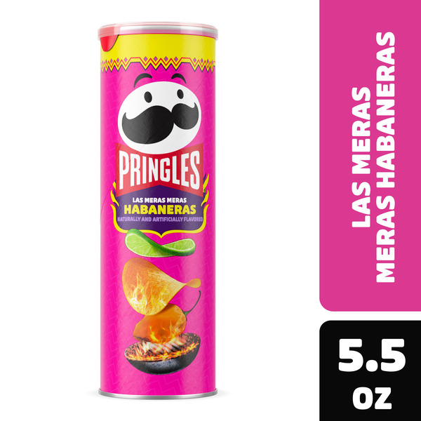 Pringles Las Meras Meras Habaneras Potato Crisps, Lunch Snacks, 5.5 oz