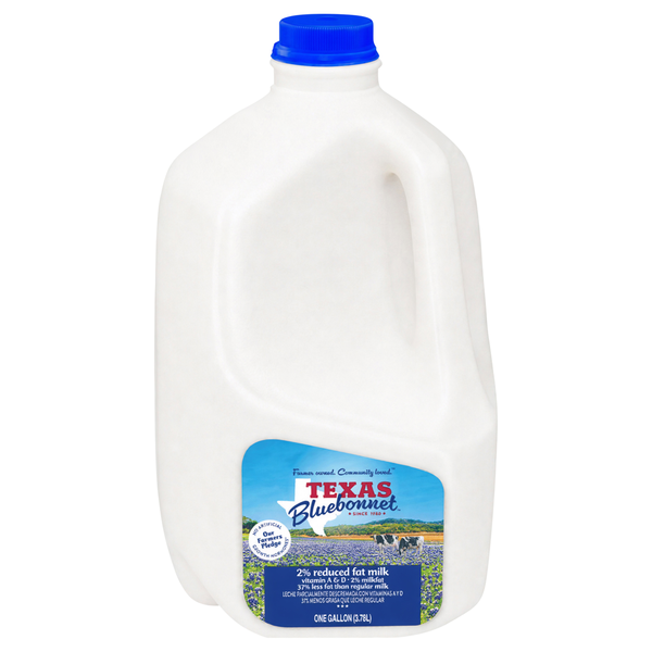 Texas Bluebonnet 2% Reduced Fat Milk