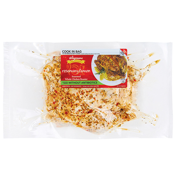 Wegmans Wegmans Chicken, Whole Roaster, Rosemary Lemon Seasoned, Oven