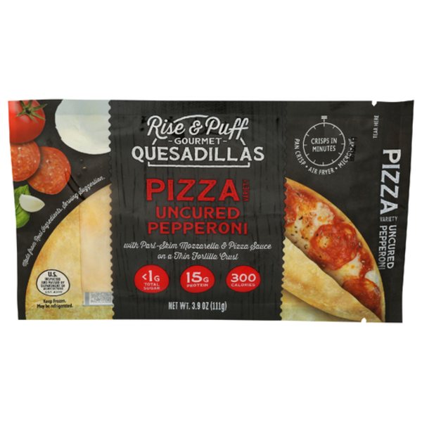 Rise N Puff Uncured Pepperoni Pizza Quesadilla