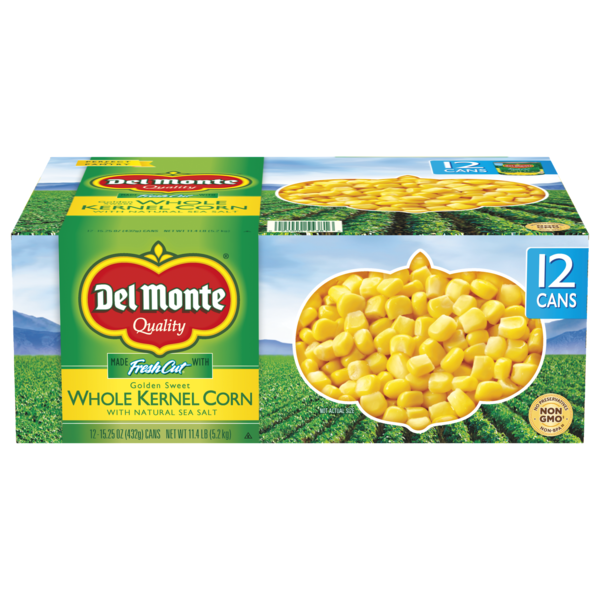 Del Monte Whole Kernel Corn, 15.25 oz, 12 ct Same-Day Delivery