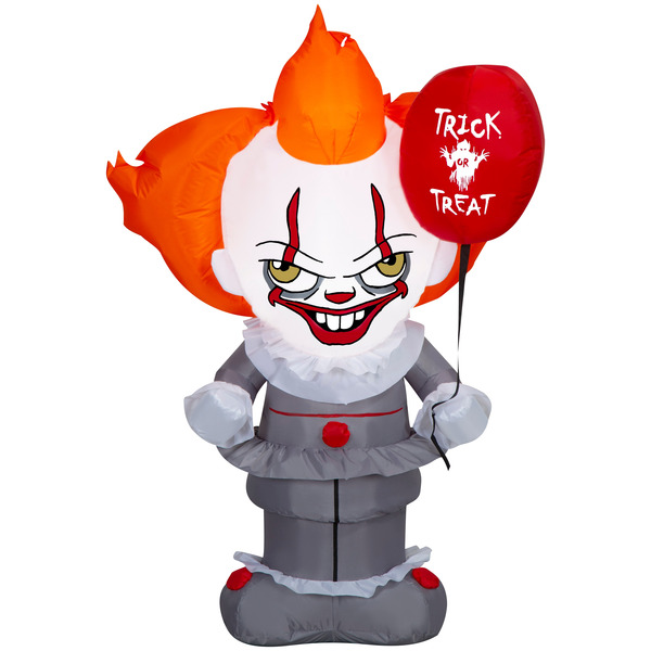 Warner Brothers 4-ft Pennywise the Clown with Balloon Inflatable