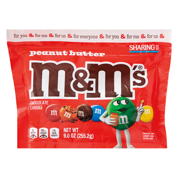 M&M's Peanut Butter Milk Chocolate Football Candy Sharing Size
