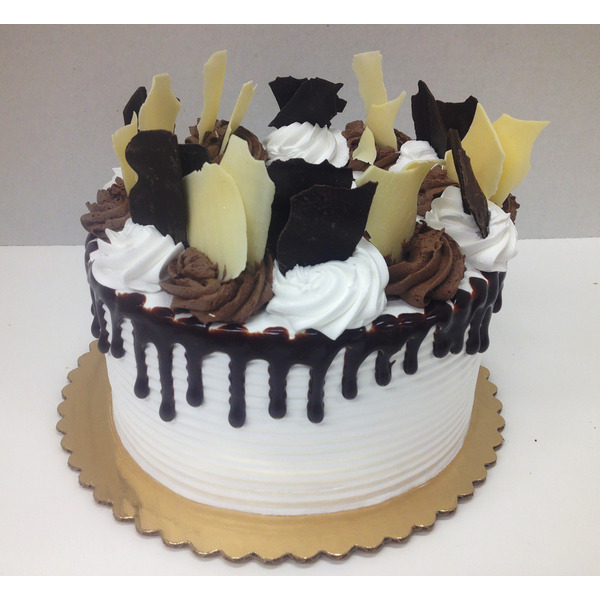 ACME Markets 2 Layer Black & White Cake SameDay Delivery Instacart