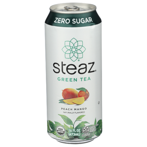 Steaz Organic Zero Calorie Peach Mango Iced Green Tea