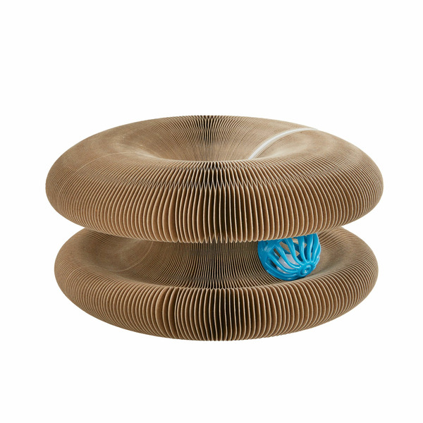 Whiskery City Modular Track with Ball Corrugate Scratcher Cat Toy