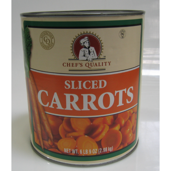 Chef's Quality - Sliced Carrots - #10 cans
