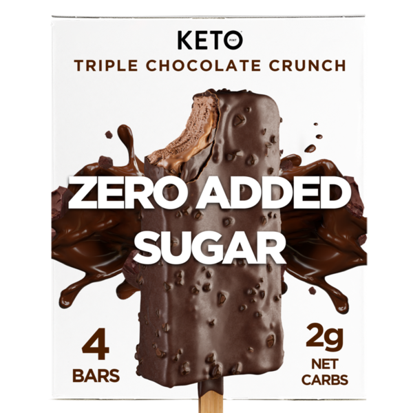 Keto Foods Triple Chocolate Crunch Ice Cream Bar