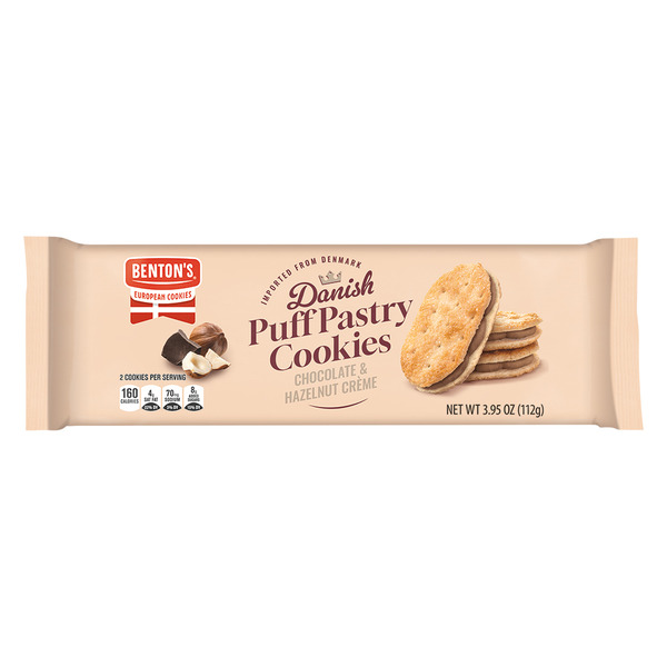 Benton's Chocolate Hazelnut Danish Puff Pastry Cookies Same-Day