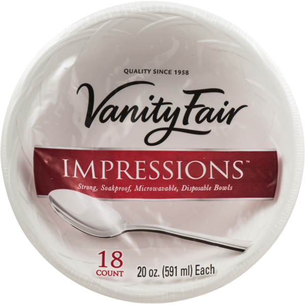 Vanity Fair Impressions Disposable Bowls (18 ct) from Mollie Stone's Markets Instacart