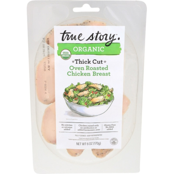True Story Organic Thick Carved Oven Roasted Chicken Breast