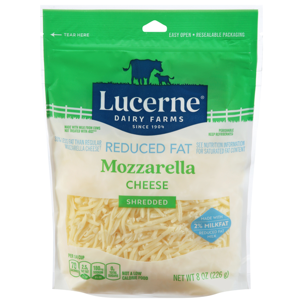 Lucerne Reduced Fat Mozzarella Shredded Cheese