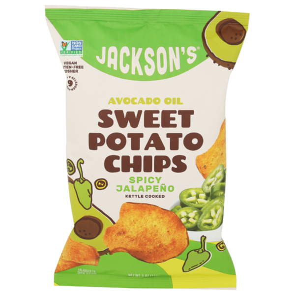 Jackson's Chips Spicy Jalapeno Avocado Oil Sweet Potato Chips Same