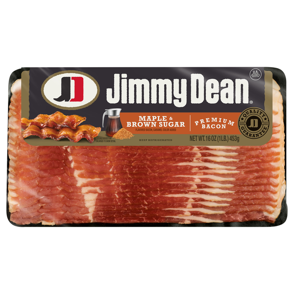 Jimmy Dean Maple & Brown Sugar Premium Bacon, 16 oz Pack