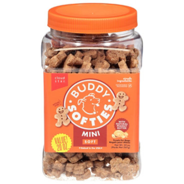 Buddy Biscuits Soft with Natural Peanut Butter Mini Treats for Dogs